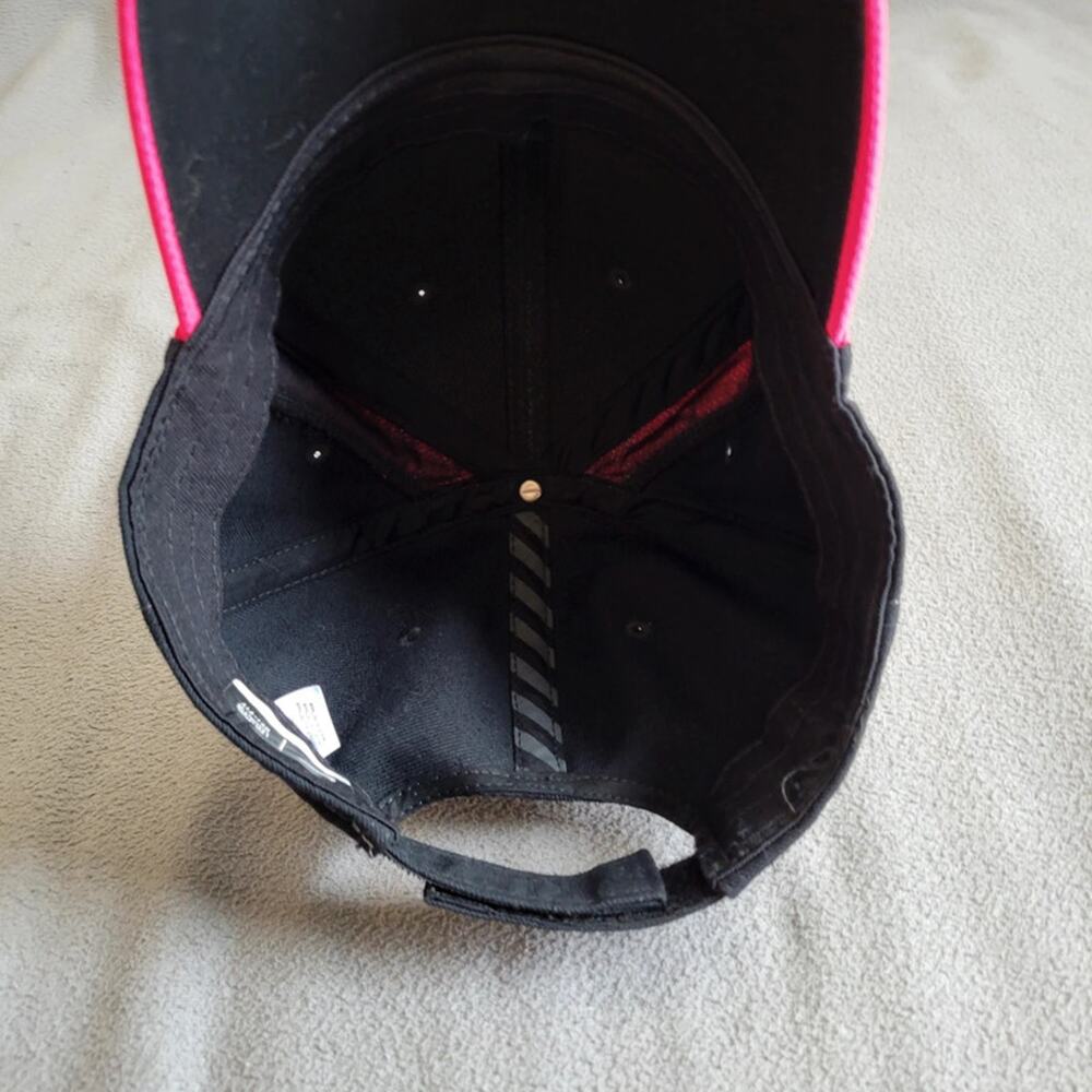 Nike Legacy91 Hat Cap Dri Fit Black Pink Swoosh Adjustable Strap - Picture 9 of 10